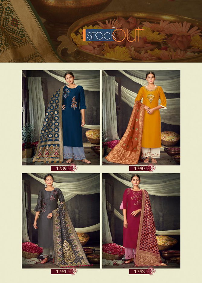 STOCK OUT MAYURI Latest Fancy Designer Festive Wear Jam Silk Bamber silk Work salwar Suit Collection